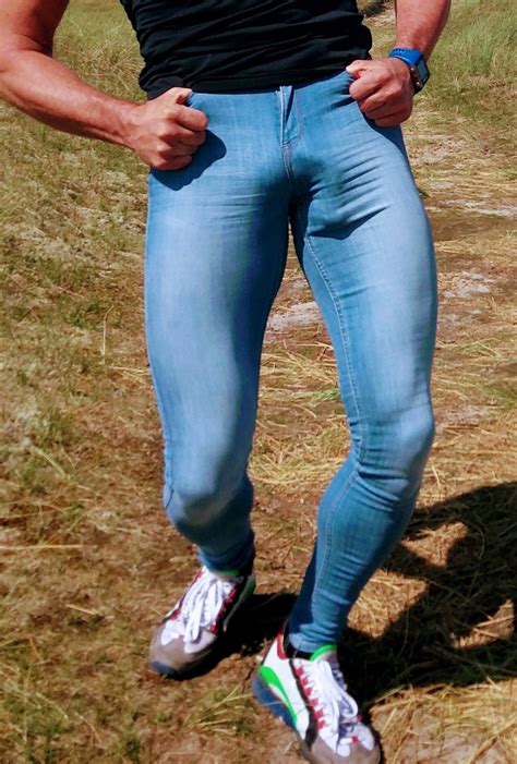 big bulge in jeans